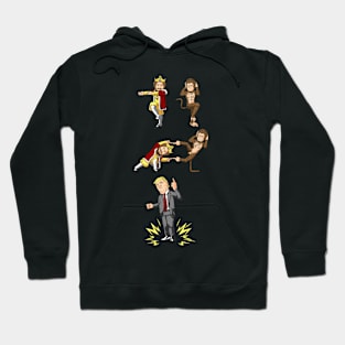 Donald Trump, King, Monkey, funny, Fusion Hoodie